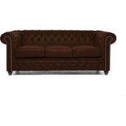 Chesterfield Eco Leather Line - Distress Brown 3-zits