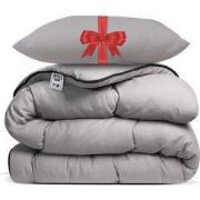 Avenue – Dekbed zonder overtrek 140x200 cm Taupe + Hoofdkussen 60x70 c...