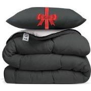 Avenue – Dekbed zonder overtrek 200x200 cm Antraciet/Taupe + Hoofdkuss...