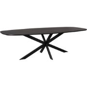 Starfurn - Eettafel Ferris - Zwart - 120x280x76 cm