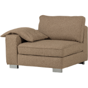 vtwonen Lazy 1-Zits Element met arm links - Bouclé - Bruin