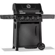 Freestyle Pro 425 4 hoofdbranders Sizzle Zone zijbrander en deur zwart