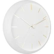 Wandklok Globe - Wit - Ø40cm