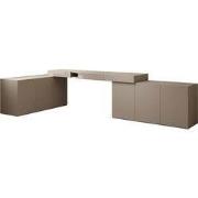 Meubella - Whenua 4 - Bureau links - Beige - 338x141x79 cm