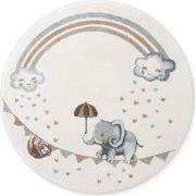 Villeroy & Boch Boho Kids Kinder Vloerkleed Olifant Rond Rainbow Creme...