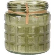 Citronella kaars in glazen pot