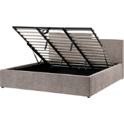 LAGARDE - Bed opbergruimte - Taupe - 180 x 200 cm - Polyester