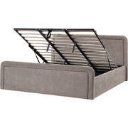 VIVIERS - Bed met opbergruimte - Taupe - 180 x 200 cm - Polyester