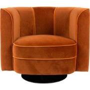 DUTCHBONE Lounge Chair Flower Orange