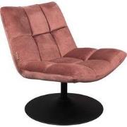 DUTCHBONE Lounge Chair Bar Velvet Old Pink