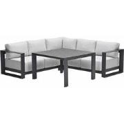 Garden Impressions Malakka lounge dining set 4-delig - valley sand