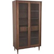 LABEL51 Vitrinekast Jule - Bruin - Eiken - 100 cm