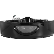 TOCOA - Hoekbad whirlpool - Zwart - 146 x 205 cm - Acryl