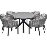 Garden Impressions Padula tuinset 7-delig - Scot tuintafel Napoli sand...