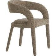 Light & Living - Eetkamerstoel KYRAN - 58x57x78 cm - Bruin - Set van 2