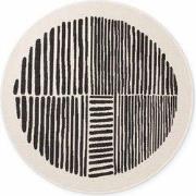 Ted Baker Haringey Rond Buitenkleed Zwart Wit- 160 CM ROND