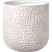 YUHUA - Bloempot - Lichtbeige - 43 x 43 x 42 cm - Klei-vezelmengsel