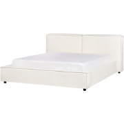LINARDS - Bed - Gebroken wit - 160 x 200 cm - Polyester