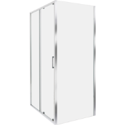 YORO - Douchecabine - Zilver - 80 x 100 x 185 cm - Veiligheidsglas