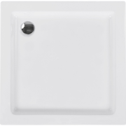 AMPAY - Douchebak - Wit - 80 x 80 x 7 cm - Kunststof