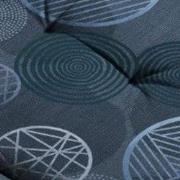 Zitkussen Hocker Circle blauw 50 cm x 50 cm (4 stuks)