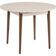 Uitschuifbare eettafel van 100 tot 131 cm met rond tafelblad - KLARA