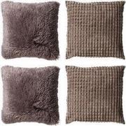 KUSSENSET - 4-delig - Cosy Favourites - 45x45 cm - inclusief binnenkus...