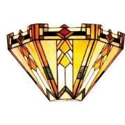 Lumilamp Wandlamp Tiffany 31x13x20 cm Beige Bruin Glas