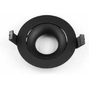 TETIZ inbouwspot GU10 zwart 30Â° richtbaar 90mm