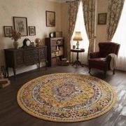 Picasso Sedona Rond Vintage Vloerkleed - Multi / Geel - Laagpolig- 240...