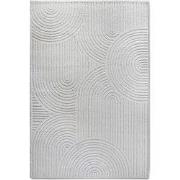 Elle Decoration Japandi Hoogpolig Vloerkleed Creme Wit- 120x170 CM