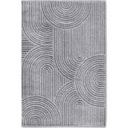 Elle Decoration Japandi Hoogpolig Vloerkleed  Grijs- 200x280 CM