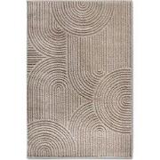 Elle Decoration Japandi Hoogpolig Vloerkleed Beige- 80x120 CM