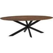 LABEL51 Eetkamertafel James - Nature Smooth - Mangohout - 210 cm - Ova...