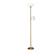 Lindby - Elaina Vloerlamp Brass/White