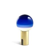 Marset - Dipping Light Portable Tafellamp Blue/Brushed Brass