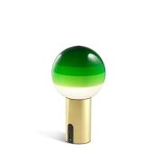 Marset - Dipping Light Portable Tafellamp Green/Brushed Brass