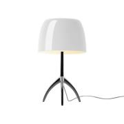 Foscarini - Lumiere Grande Tafellamp E27 Zwart Chroom/Wit Dimm.