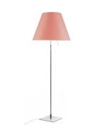 Luceplan - Costanza VloerLamp met Dimmer Alu/Edgy Pink