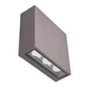 Lucande - Trizy LED Square BuitenWandlamp Graphite