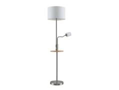 Lindby - Aovan Vloerlamp w/USB Nickel