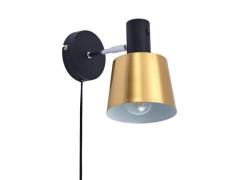 Lindby - Vlada Wandlamp Matt Brass/Matt Black