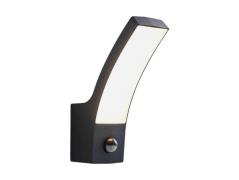 Lindby - Ilvita LED Buiten Wandlamp w/Sensor Anthracite