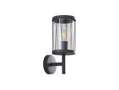 Lindby - Yonan Buiten Wandlamp Dark Grey/Clear