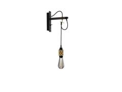 Buster+Punch - Hooked Wandlamp Graphite/Brass