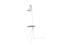 Warm Nordic - Cone Vloerlamp m/Tafel Clear White/Teak