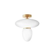 Nuura - Rizzatto 42 Plafondlamp Opal/Satin Brass