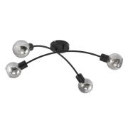 Lindby - Lioma 4 Plafondlamp Black