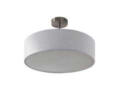 Lindby - Umma Plafondlamp H30 White/Satin Nickel