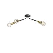 Lucande - Carlea 4 Plafondlamp Black/Brass